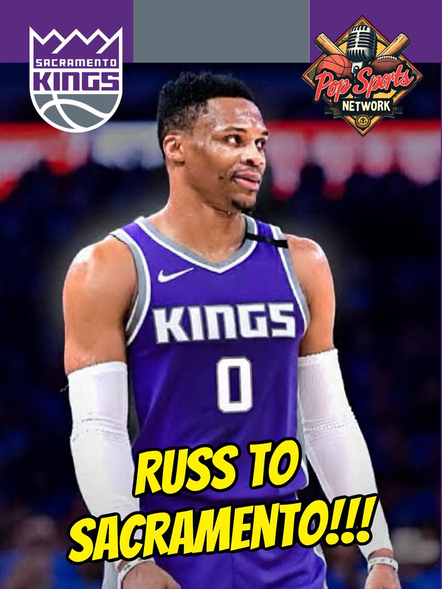 Kings sign 9x All-Star Russell Westbrook to a 1-yr, $3.6M deal! The 36-yr-old joins SAC as bench spark behind Schröder. 203 triple-doubles, 7th team in 8 yrs—can he fuel a playoff run? #Kings #RussellWestbrook #NBA #Trending #nbanews #SportsNews #basketball