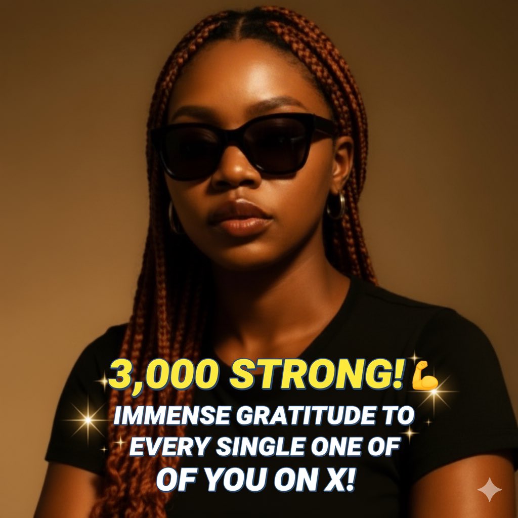 WE DID IT! Officially hit 3,000 followers! 🎉

Seriously, I'm celebrating this huge milestone,it wasn't easy getting here, so please, no unfollows tonight or forever.

A massive thank you to everyone in this community! Your support is everything.

Good night guys! still Locked in