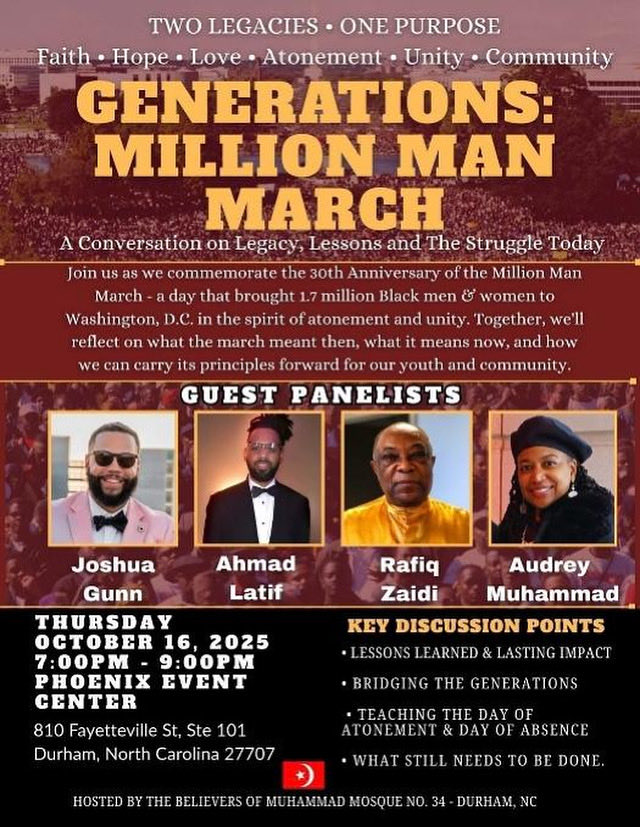 🗣️THE 30TH ANNIVERSARY OF THE MILLION MAN MARCH

LONG LIVE THE SPIRIT OF THE MILLION MAN MARCH!

#HDOA25 #MillionManMarch #Atonement #Farrakhan”
