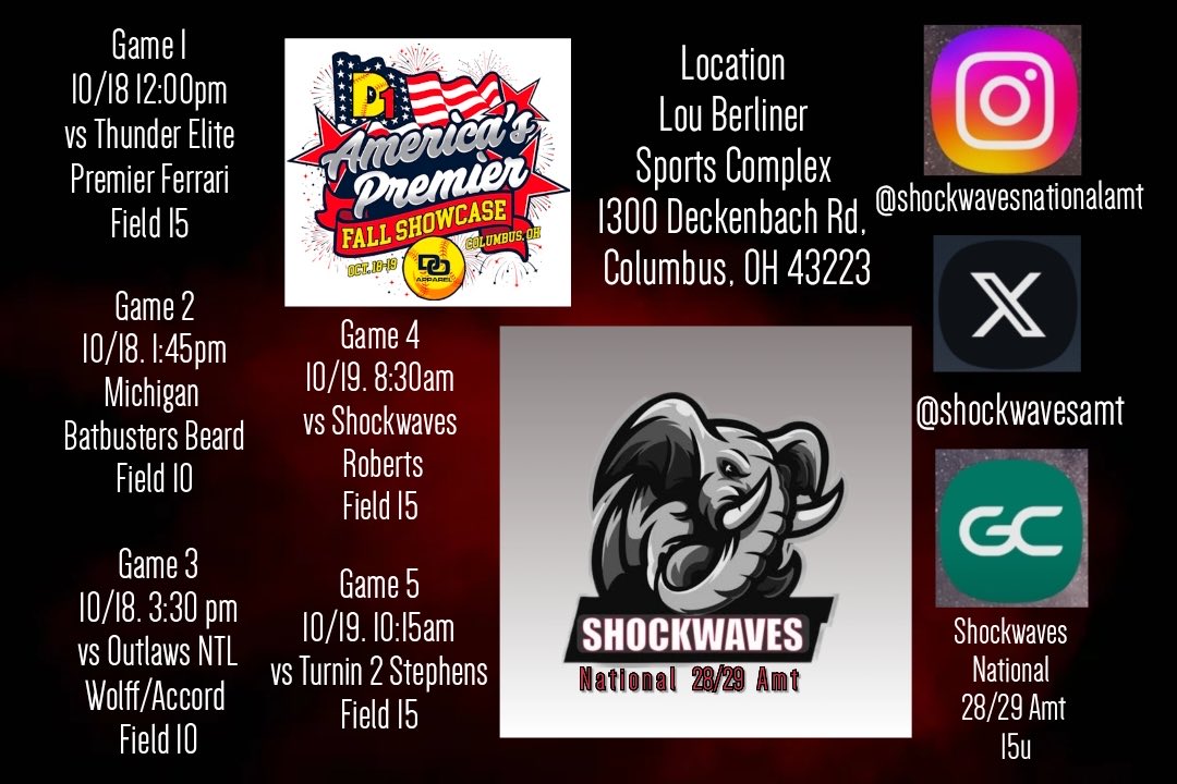 julia_Z22's tweet photo. @CoWSoftball My team Shockwaves National Amt 15u is playing this weekend! We would love if you guys stopped by! https://t.co/hNCV8xSfAj