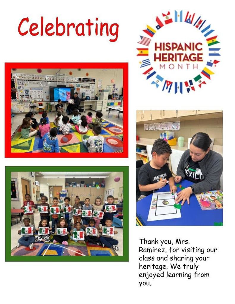 Thank you, Mrs. Ramirez, for visiting our class and sharing your heritage.