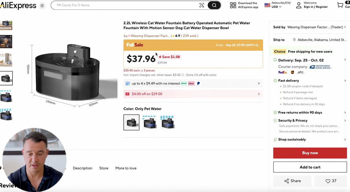 I made $3K selling cat water fountains… while recording this video 🤣

Finding winning products with Google Ads is too easy right now : no TikTok, no Facebook, just Amazon Movers &amp; Shakers + Google Trends 🧠

I broke down the full method (and my top tools) step-by-step.

Want