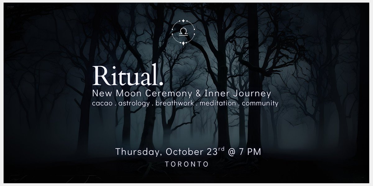 Check out "RITUAL. New Moon Ceremony &amp; Inner Journey" eventbrite.ca/e/ritual-new-m… <a href="/Eventbrite/">Eventbrite</a>