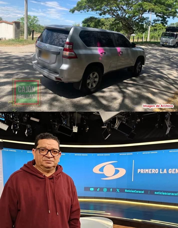 Rechazo el ataque contra el esquema de seguridad del periodista <a href="/perezaraucano/">Carlos Alfonso Pérez</a> en el sector de Santo Domingo, Tame. Hurtaron su vehículo e implementos de los escoltas. <a href="/mindefensa/">Mindefensa</a> urge mayor presencia en la zona y acciones decisivas contra los bandidos que delinquen en esa vía.