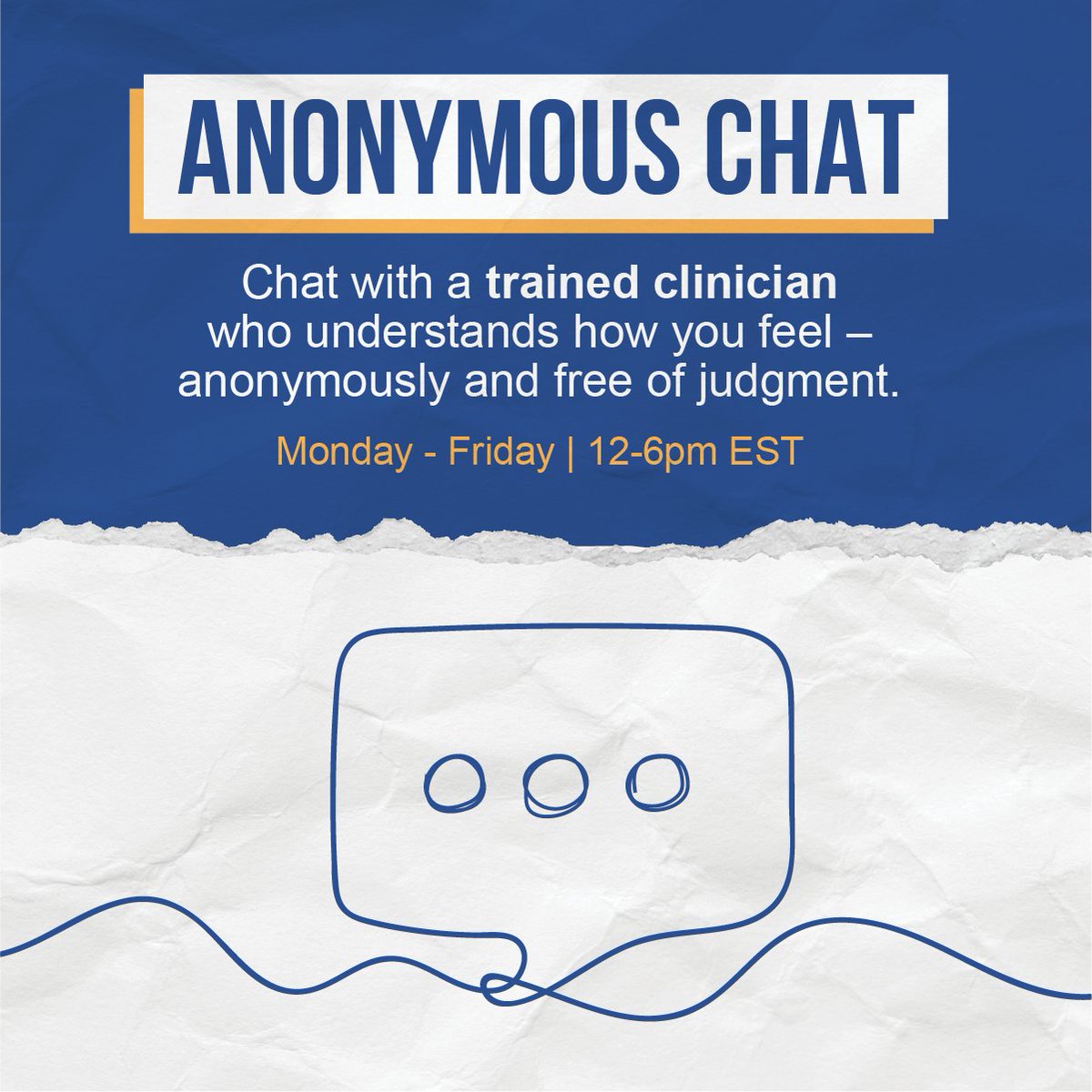 Let’s chat. 💬

The beauty of our program is that you can get free, anonymous, and compassionate support with a real-life clinician through our chatline.

Visit us to chat today: talkingforchange.ca 📲