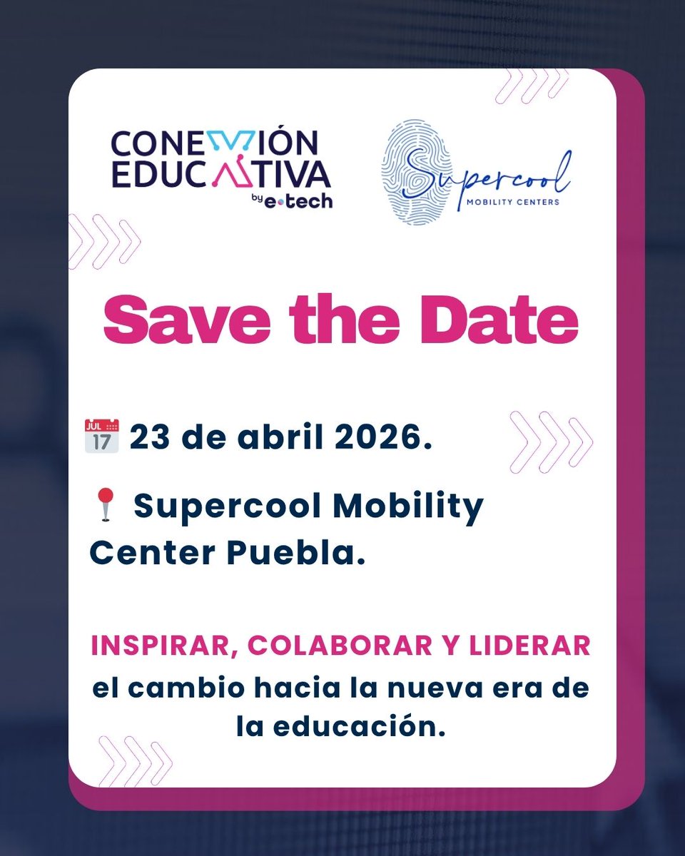 ConEdubyETech's tweet image. 🌍 En un mundo donde la educación evoluciona a pasos acelerados, Conexión Educativa 2026 será el punto de encuentro donde las ideas se transformarán en acciones.
🔗 Ingresa a etechevolvingeducation.com y encuentra toda la información.
#ETECHEVENT #ConexiónEducativa2026