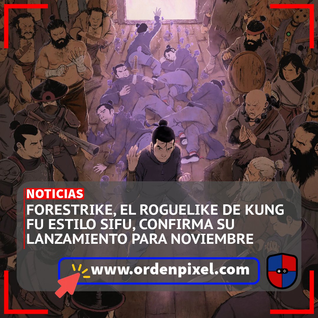 La Orden del Pixel | Nunca dejes de Jugar (@ordenpixel) on Twitter photo 👊¡A preparar los puños!
🙏El nuevo trabajo de Skeleton Crew Studio y Thomas Olsson presentó un nuevo adelanto revelando que llegará con toda su acción kung fu el 17 de noviembre.
👇Los detalles acá👇
ordenpixel.com/forestrike-el-…
#forestrike <a href="/devolverdigital/">Devolver Digital</a> <a href="/ForestrikeGame/">Forestrike 🥋 OUT NOVEMBER 17 💥</a> 👊¡A preparar los puños!
🙏El nuevo trabajo de Skeleton Crew Studio y Thomas Olsson presentó un nuevo adelanto revelando que llegará con toda su acción kung fu el 17 de noviembre.
👇Los detalles acá👇
ordenpixel.com/forestrike-el-…
#forestrike <a href="/devolverdigital/">Devolver Digital</a> <a href="/ForestrikeGame/">Forestrike 🥋 OUT NOVEMBER 17 💥</a>
