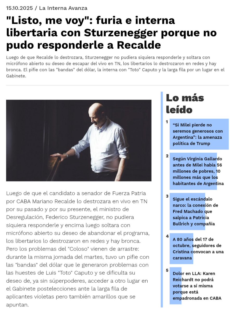 Parece que ni a los propios les gustó como Sturzenegger SE COMIÓ LOS MOCOS con Recalde...