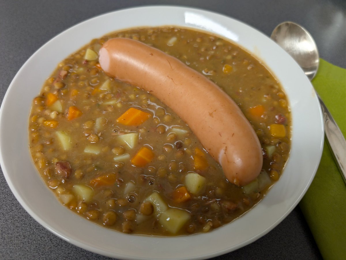Mag ja doch wieder absolut überhaupt niemand
Linsensuppe
