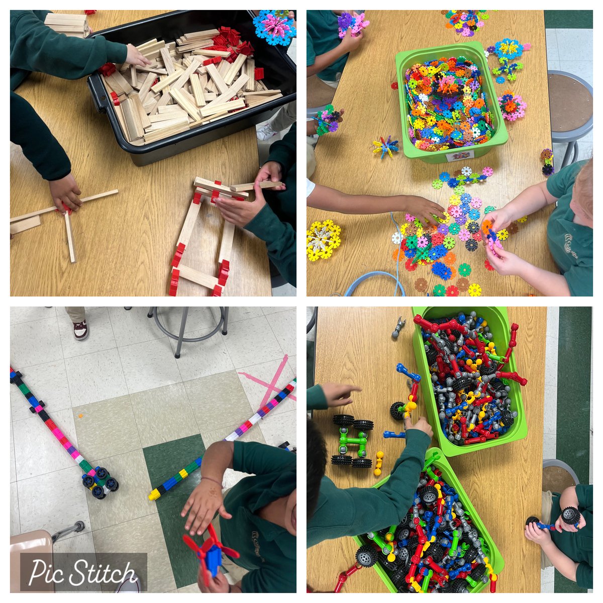 MrPowell20's tweet image. Happy Wednesday! Today all my classes were great! Today my K students were able to free build with different materials! Then 1st grade worked on #EngineeringDesignProcess by asking an imagining! Then 2nd grade started their “Not A Box” design challenge! #STEM #teacher