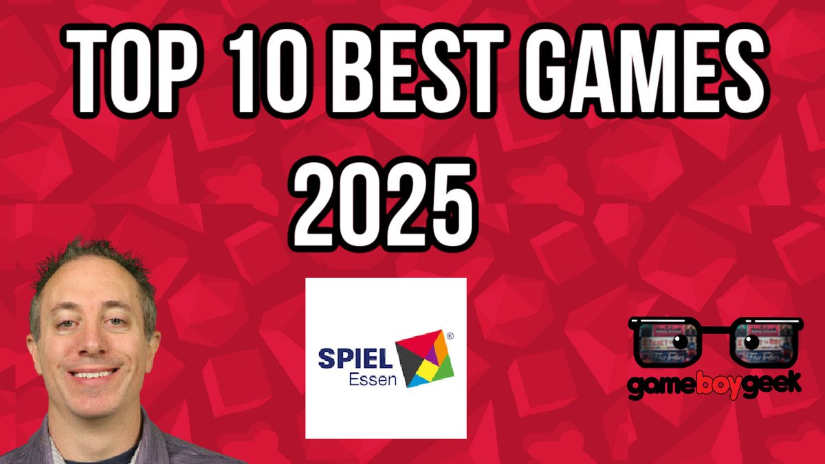 The Game Boy Geek (@thegameboygeek) on Twitter photo My Top 10 Games Releasing at Essen Spiel 2025!
youtu.be/sIYAtUlb_LI My Top 10 Games Releasing at Essen Spiel 2025!
youtu.be/sIYAtUlb_LI
