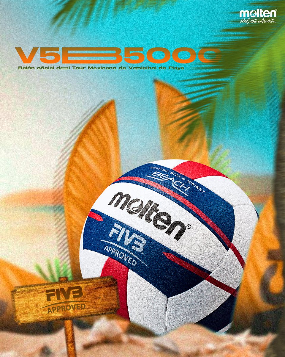 oleibol de playa 😍🌴

Balón homologado internacionalmente. ✔️
#Molten #FeelTheEmotion #Voleibol