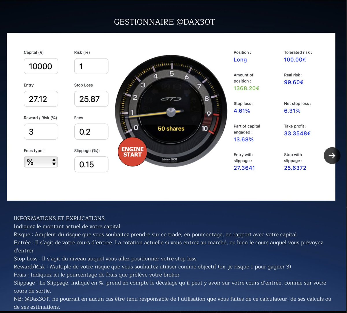 Optimisez vos trades avec notre calculateur de position ! Gérez efficacement votre capital et vos risques pour des investissements plus sûrs. tradingdax30br.wixsite.com/911rs uses #Al for faster and more accurate decisions than ever.   #DowJones #DAX #Crypto #DayTrading #NVIDIA