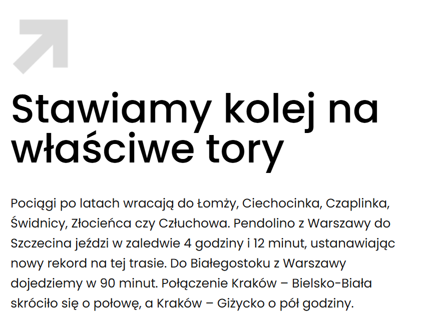 Rząd Donalda Tuska na stronie #RobimyNieGadamy chwali się powrotem po latach pociągów do Czaplinka, Świdnicy, Złocieńca i Człuchowa. Czy jest aż tak słabo z reaktywacjami, że trzeba chwalić się miastami, które nigdy nie straciły połączeń kolejowych?
