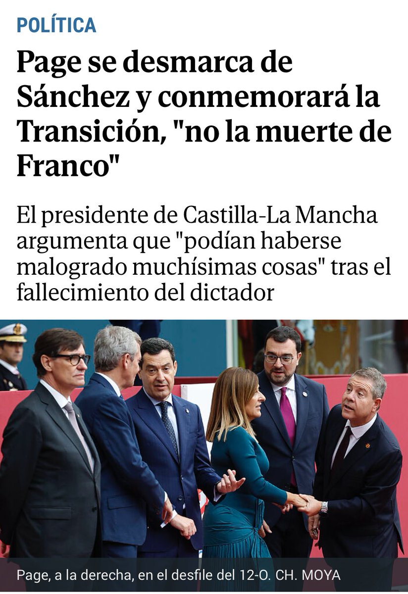 Continúa el teatrillo de ⁦<a href="/garciapage/">Emiliano García-Page</a>⁩ : mucho ruido y pocas acciones. Lo importante es que sus votantes conservadores sigan engañados.