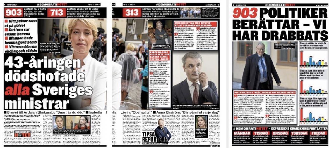 För sex år sedan skrev jag artikelserien #Demokratihotet i Expressen. Sedan dess har det blivit ännu värre. 
Det. Är. För. Jävligt.