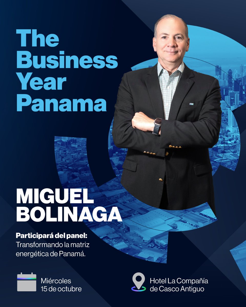 Miguel Bolinaga en el evento The Business Year Panamá, donde abordará el tema:

 “Transformando la matriz energética de Panamá”

Una conversación clave sobre el papel de la innovación, la sostenibilidad y la diversificación energética para impulsar el desarrollo del país.

#AES
