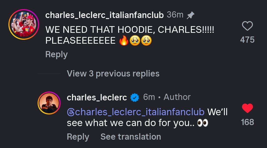 leclercsletters's tweet image. OHHH 👀👀👀