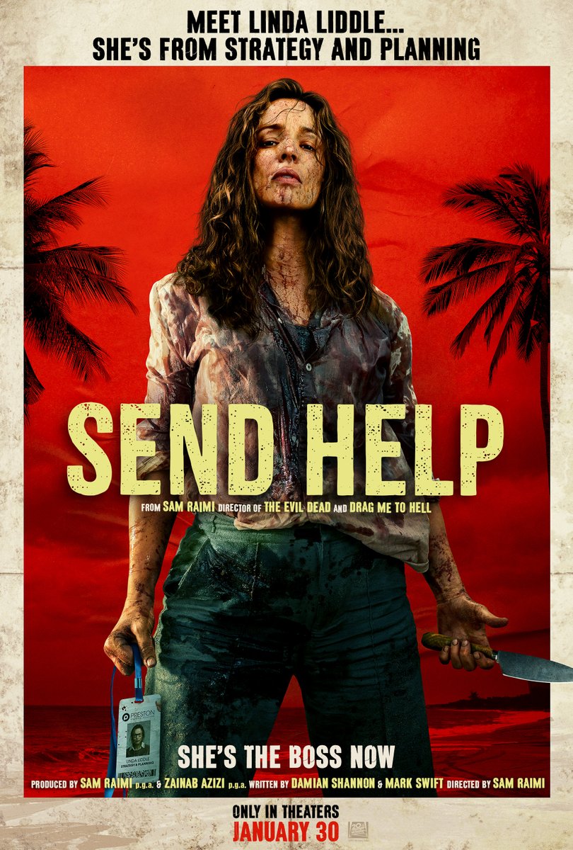 Rachel McAdams. Dylan O’Brien. SEND HELP at Megaplex January 30, 2026.
Watch trailer here: bit.ly/47ffBn5