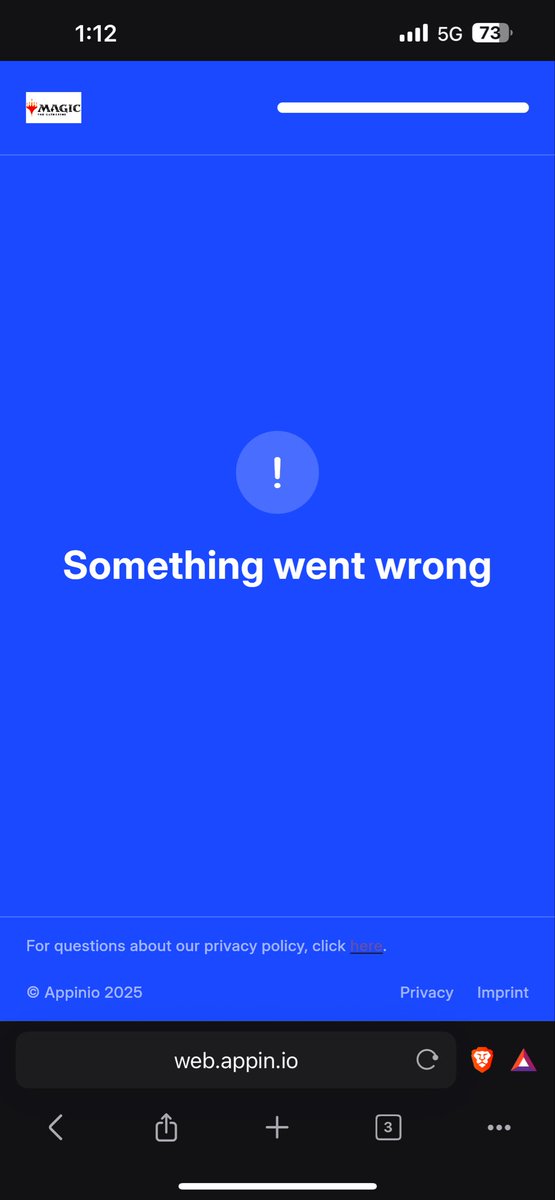 SasquatchSenpai's tweet photo. @GabeKroeger @VoxyTwitch Ah. So it wasn't just me. I got a different error at least. https://t.co/nt2qmhlEct
