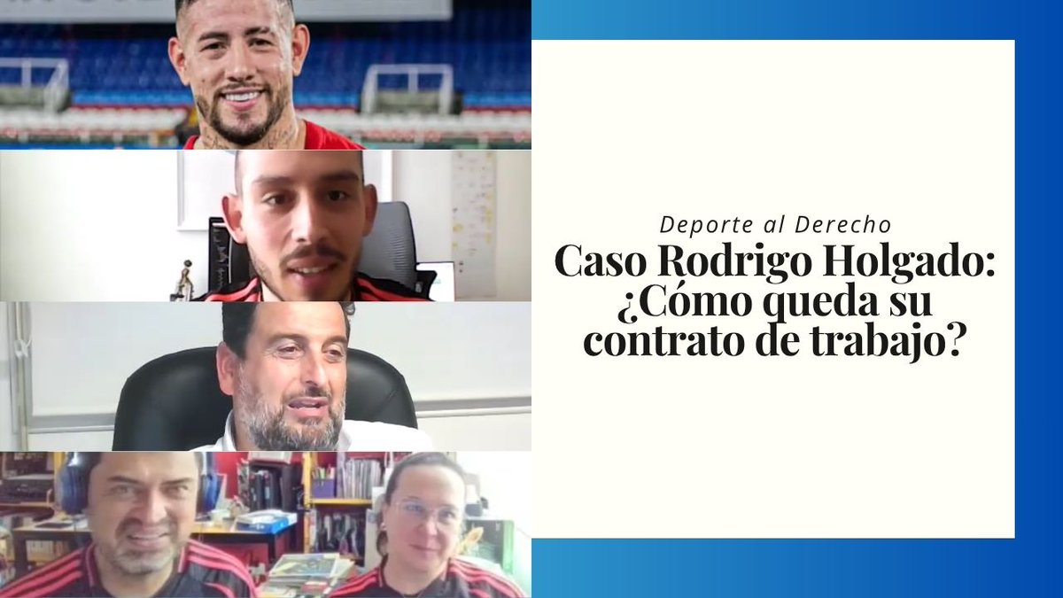 #Podcast DEPORTE AL DERECHO. Analizamos el caso de #RodrigoHolgado luego de su sanción por falsificación de documentos. ¿Cómo queda su situación laboral con el América de Cali?
🎙️<a href="/JuaniGon/">Juanita González</a> <a href="/andrescharrias/">Andrés Charria</a> <a href="/Sancadavid93/">Santiago Cadavid A.</a> <a href="/BufeteAM/">Bufete Alonso Martínez</a> 
➡️youtu.be/rYSqpPbfr40