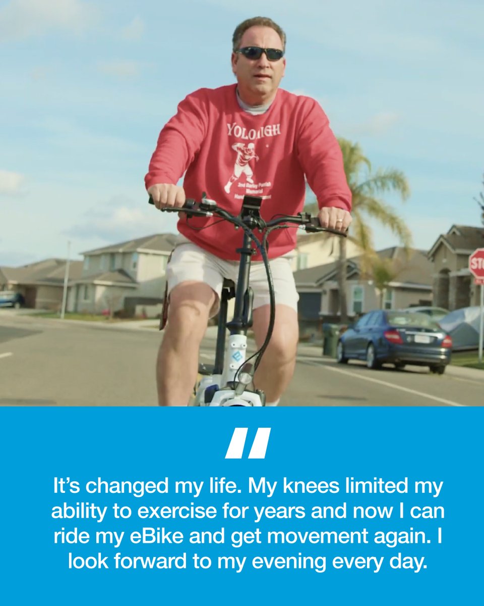 lectricebikes's tweet image. “It’s changed my life.” 💬

Paul D. found freedom and movement again through his Lectric and now he’s ridden over 10,000 miles!

Our VIPs (Very Important Pedalers🚲) inspire us every day.
If you’ve hit 5,000+ miles, join the club and claim your award! ➡️ lectricebikes.com/pages/vip