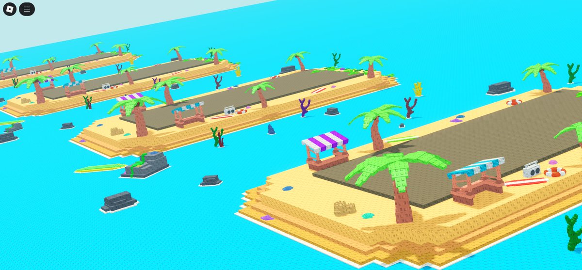 BielllDev's tweet image. 🌴 Seashell Bay Simulator – WIP
Bright skies, soft waves, and a few secrets under the sun… 🐚☀️
Just a calm tropical vibe in progress 🌊

📩Interested? DM biellx.dev (Discord)

#ROBLOX #RobloxDev #Robloxstuds