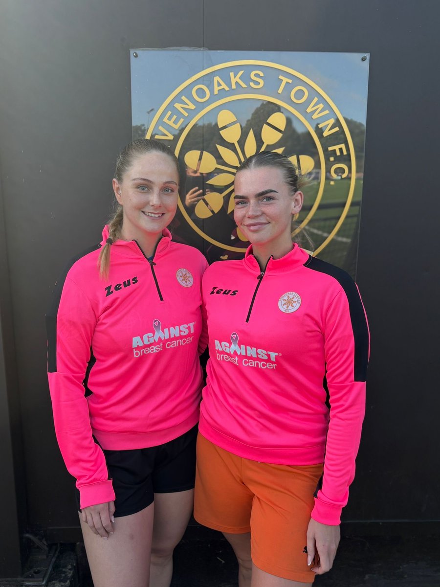 This Sunday, our Women’s First Team will be wearing these specially made warm up tops, in support of Breast Cancer Awareness Month! 🩷

🗓️ Sunday 19th October 
🆚 Ashmount Leigh
⌚️ 3:30pm
🏟️ The Bourne Stadium, TN14 5BX
🎫 Donated entrance fee of your choice
🏆 The London and