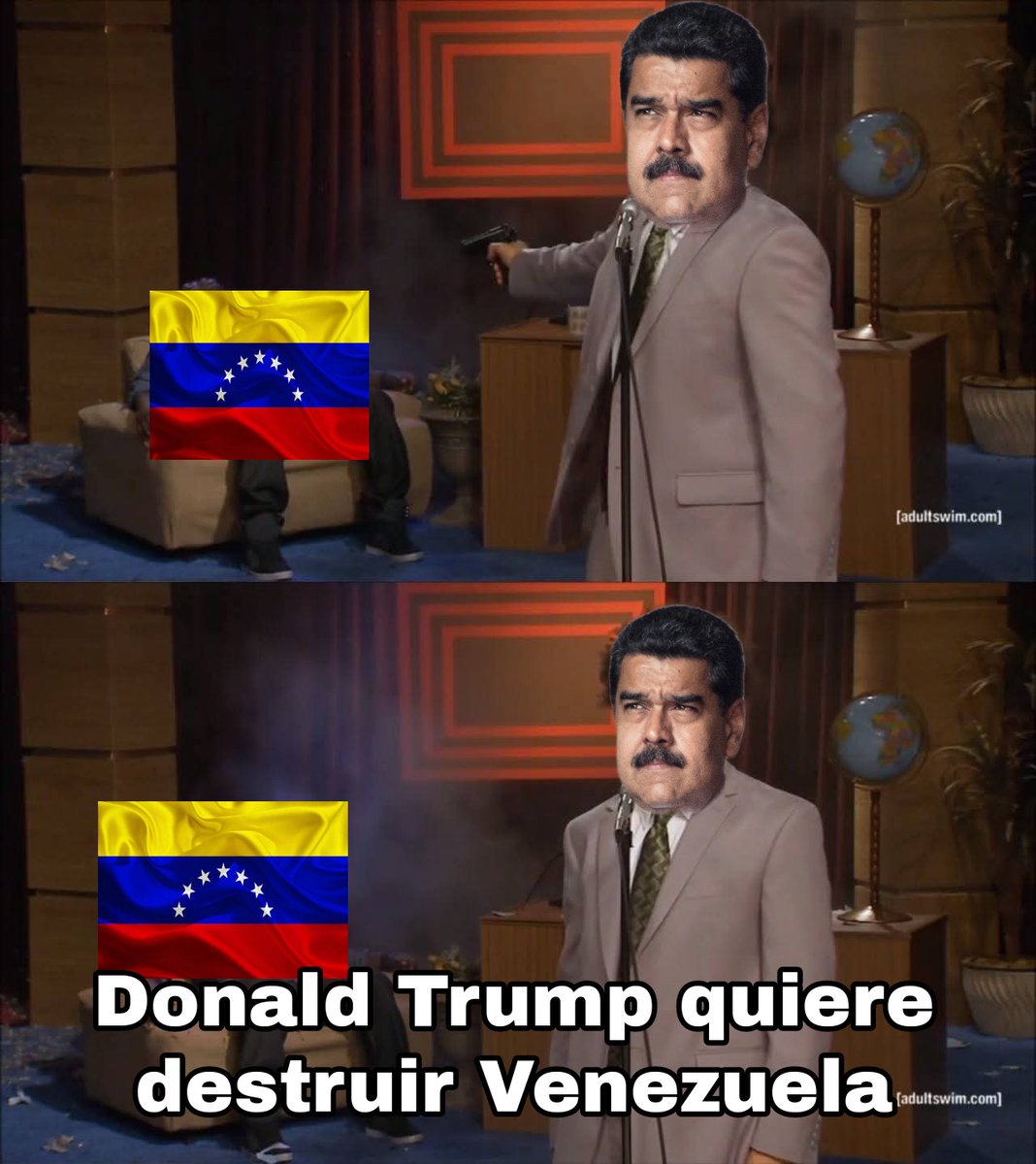 NoVive_Socialis's tweet image. Donald Trump quiere destruir Venezuela