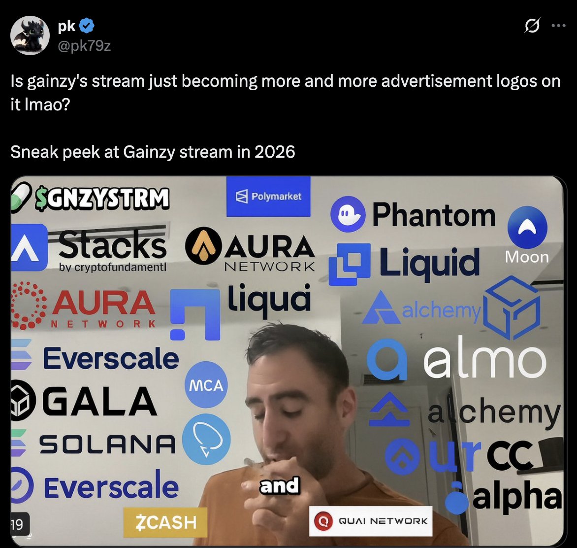 I made this tweet as a meme guys, I didn't realise gainzy would actually do it 🤣🤣🤣