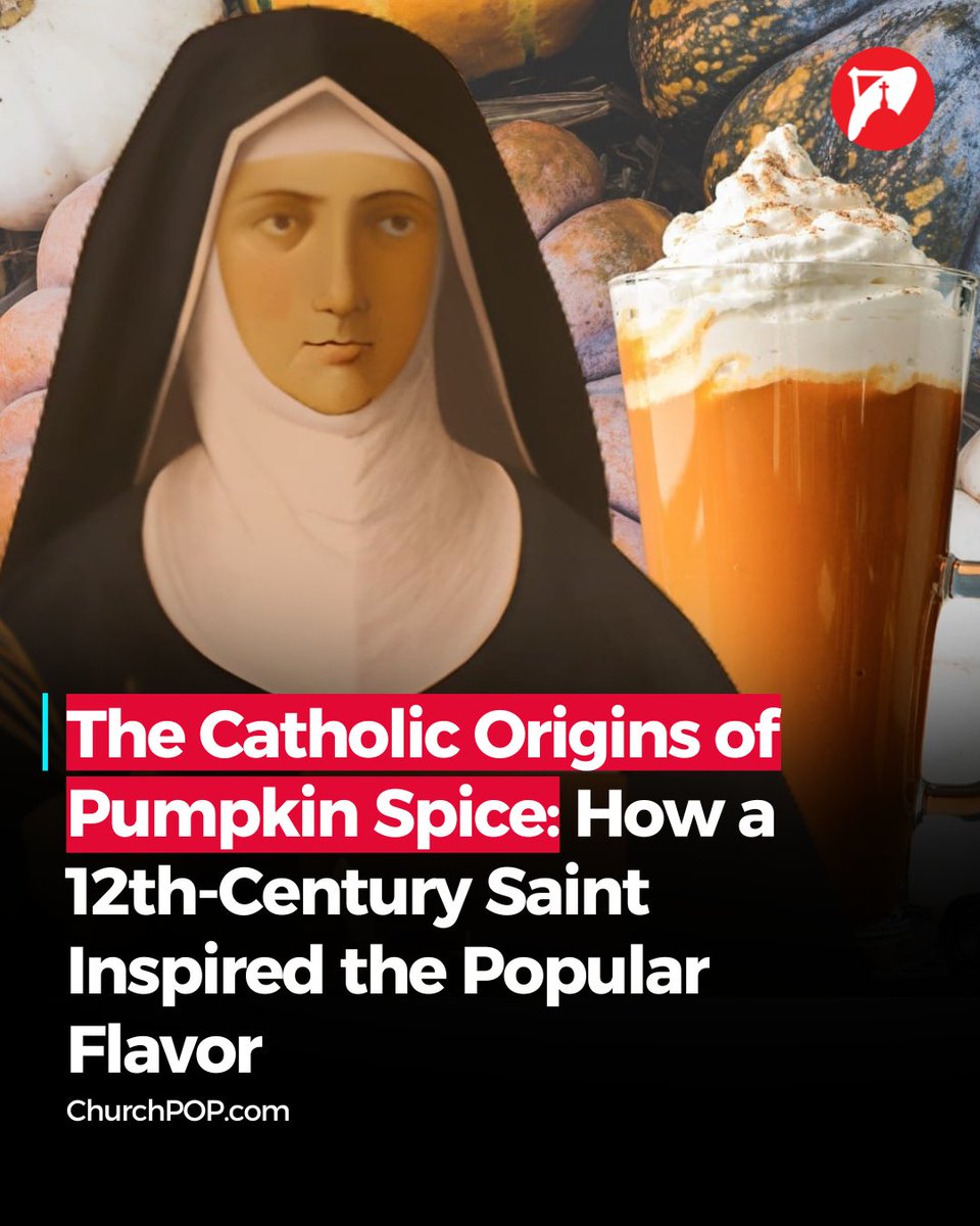 Church_POP's tweet image. Did you know this fun fact about your favorite pumpkin spice treat?
Saint Hildegard of Bingen is one of only four female Doctors of the Catholic Church. She is known for her gifts in art, medicine, music, herbology, cooking, and writing.
Among the broad legacy she left behind…