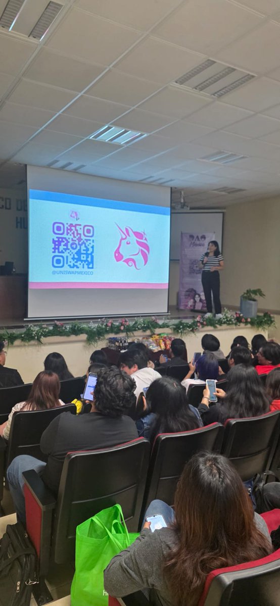 En el Web3 University @herdao_mexico, @uniswap, <a href="/bitrefill/">Bitrefill</a>, <a href="/EFDevcon/">Devconnect ARG - the first Ethereum World’s Fair</a> y @bitrefill_es desde el Tecnológico de Huixquilucan🔥🔥