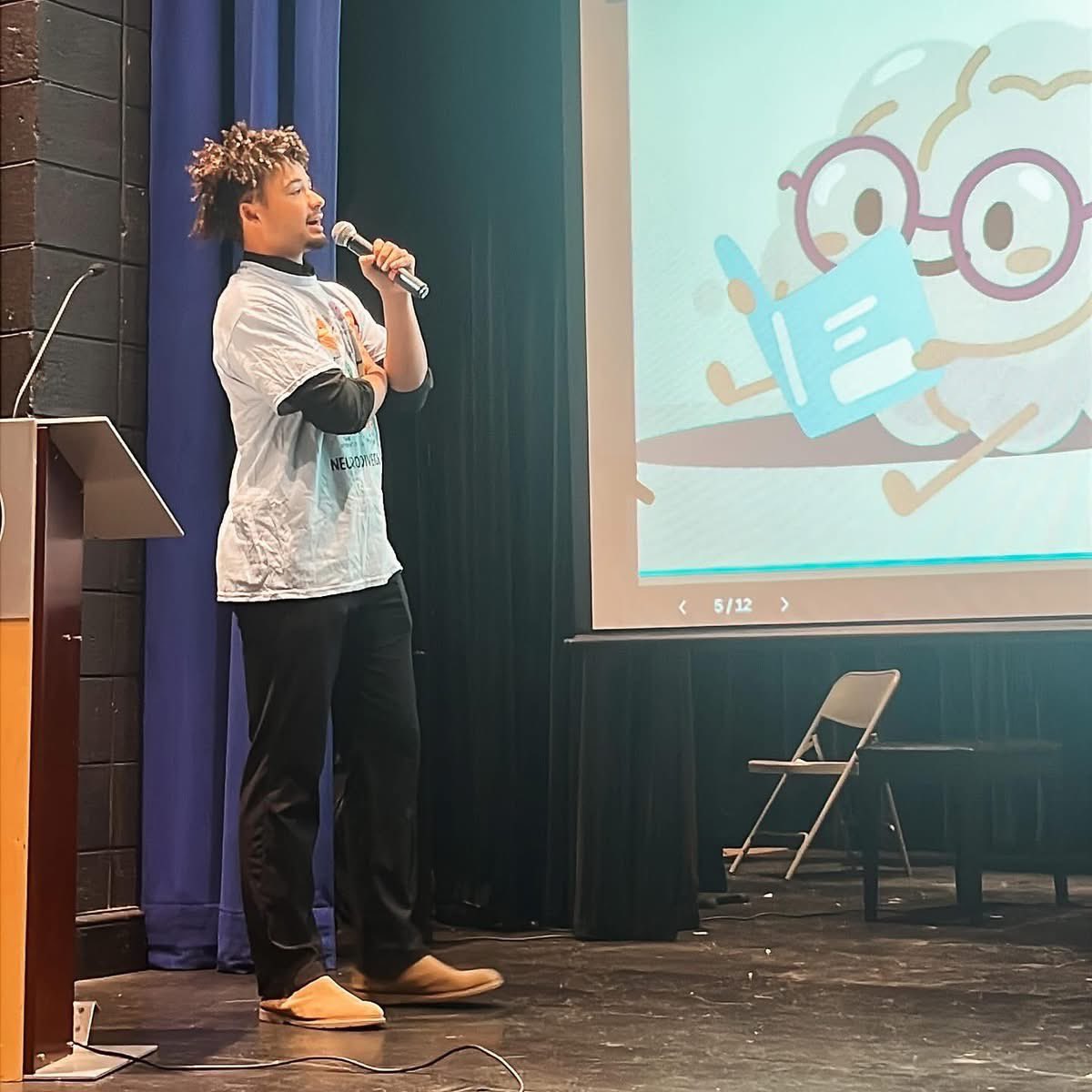 Had the honor of sharing at assembly this morning in recognition of ADHD Awareness Month — talking about how ADHD shapes the way I think and learn, and why I see it as my superpower, not a limitation. 

Huge thanks to my amazing FLC teachers for all their support and