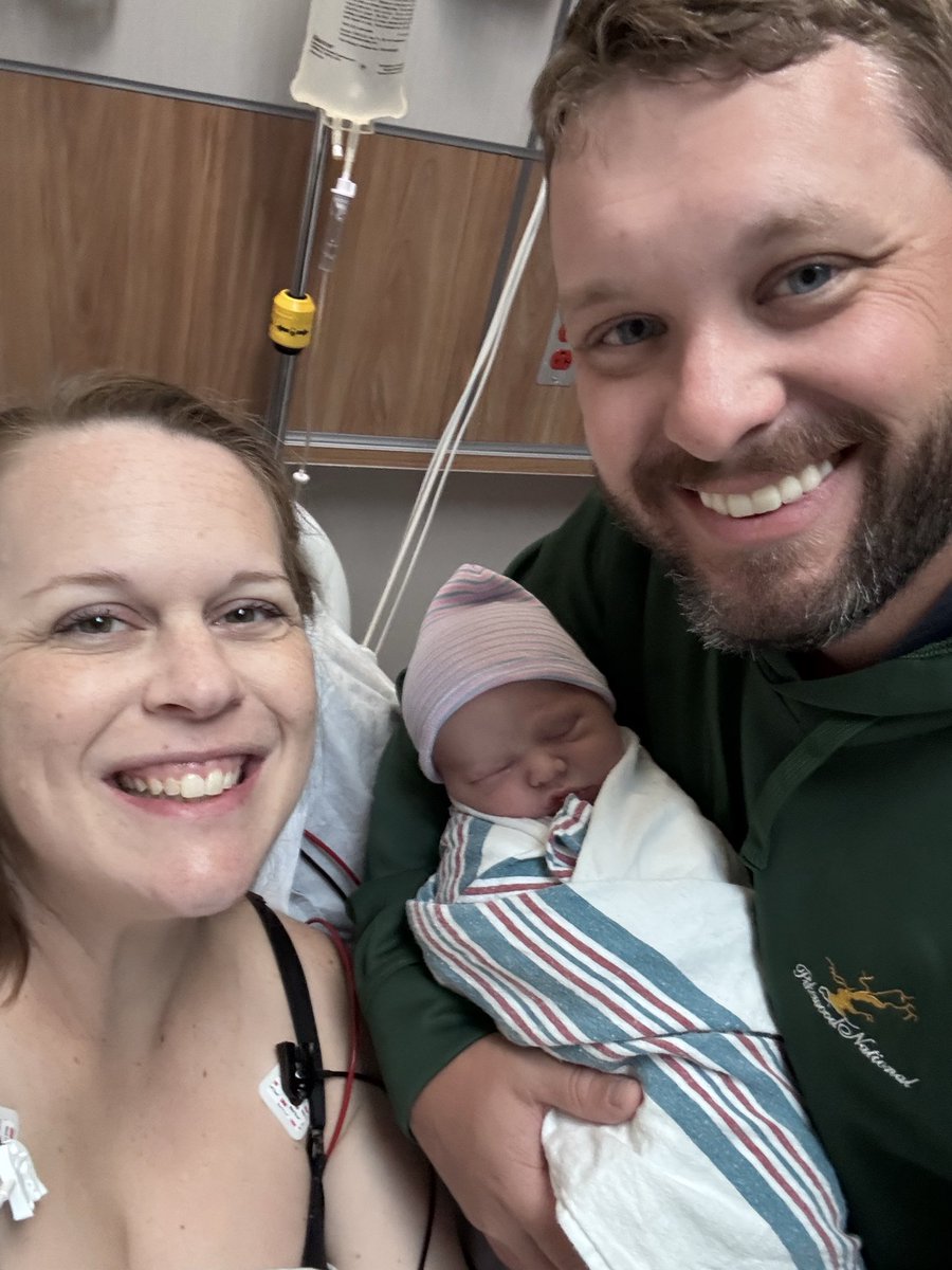 LThompsonWVU's tweet photo. Say hello to Carter James Thompson!!! Carrie did an incredible job and is doing well. We can’t wait to bring you home to meet your big sisters!! https://t.co/hUEZZUivPw