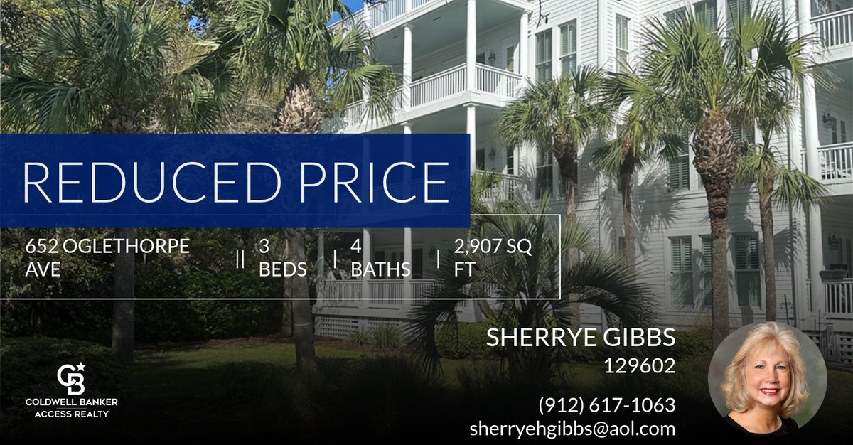 SherryeGibbs's tweet photo. 📍 Reduced Price 📍 This recently reduced home at 652 Oglethorpe Ave in St Simons Island won't last long, so, don't wait to set up a showing! Reach out here or at (912) 617-1063 for more information!

Talk to me, you'll like what y... https://t.co/B0kaPQL569 https://t.co/VYaXZPn0mI