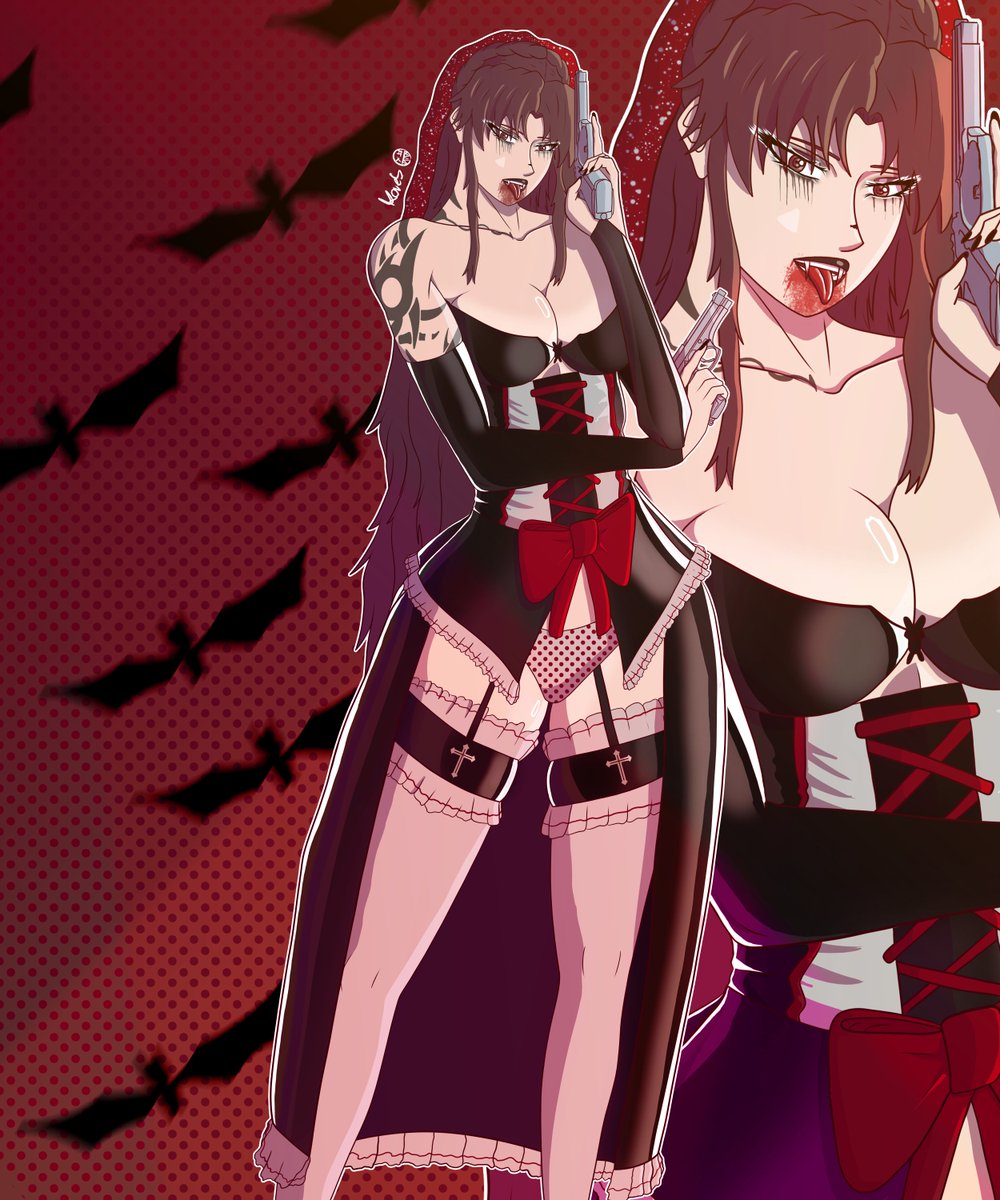 Revy halloween outfit

#blacklagoon #revy #Twohands #Haloween #Spooktober #fanart #art #animefanart