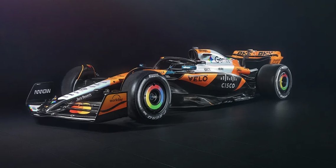 F1Tornello's tweet image. #F1 También McLaren presentó sus colores especiales para la carrera de Austin 🏁