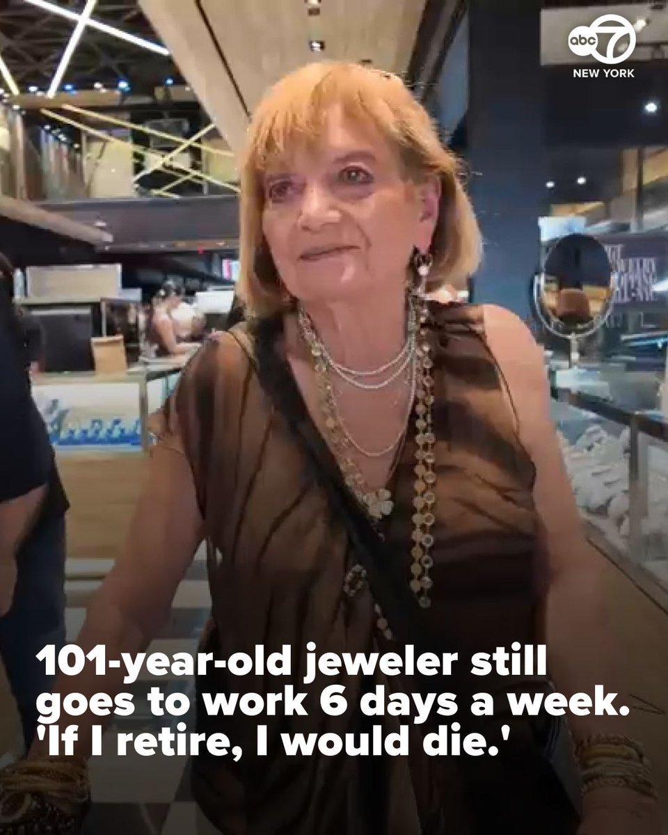 Story here 👉️ 7ny.tv/46Tb1fm At 101 years old, a local jeweler is proof of the motto, if you love what you do, you'll never work a day in your life.