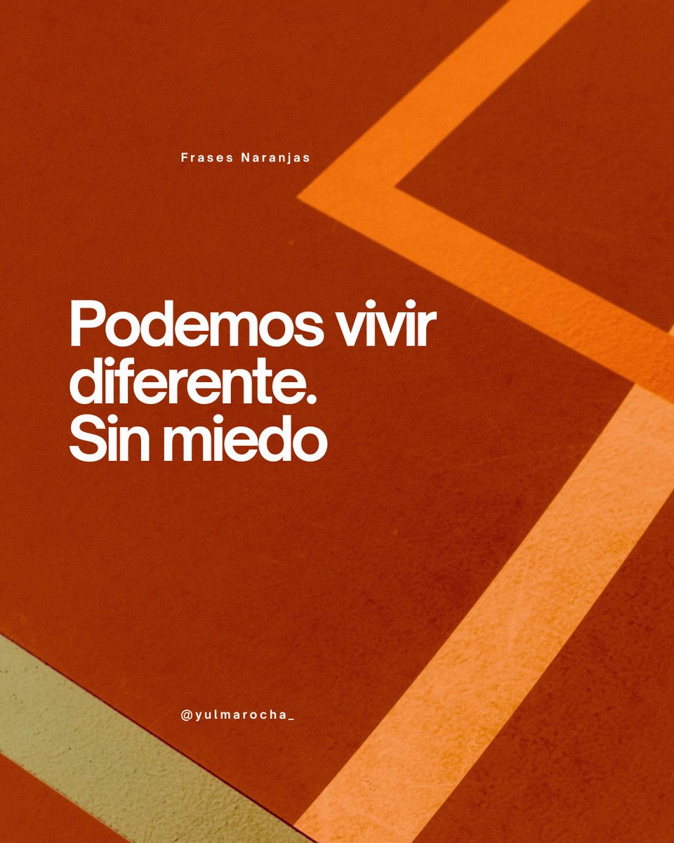 Podemos vivir diferente 🧡