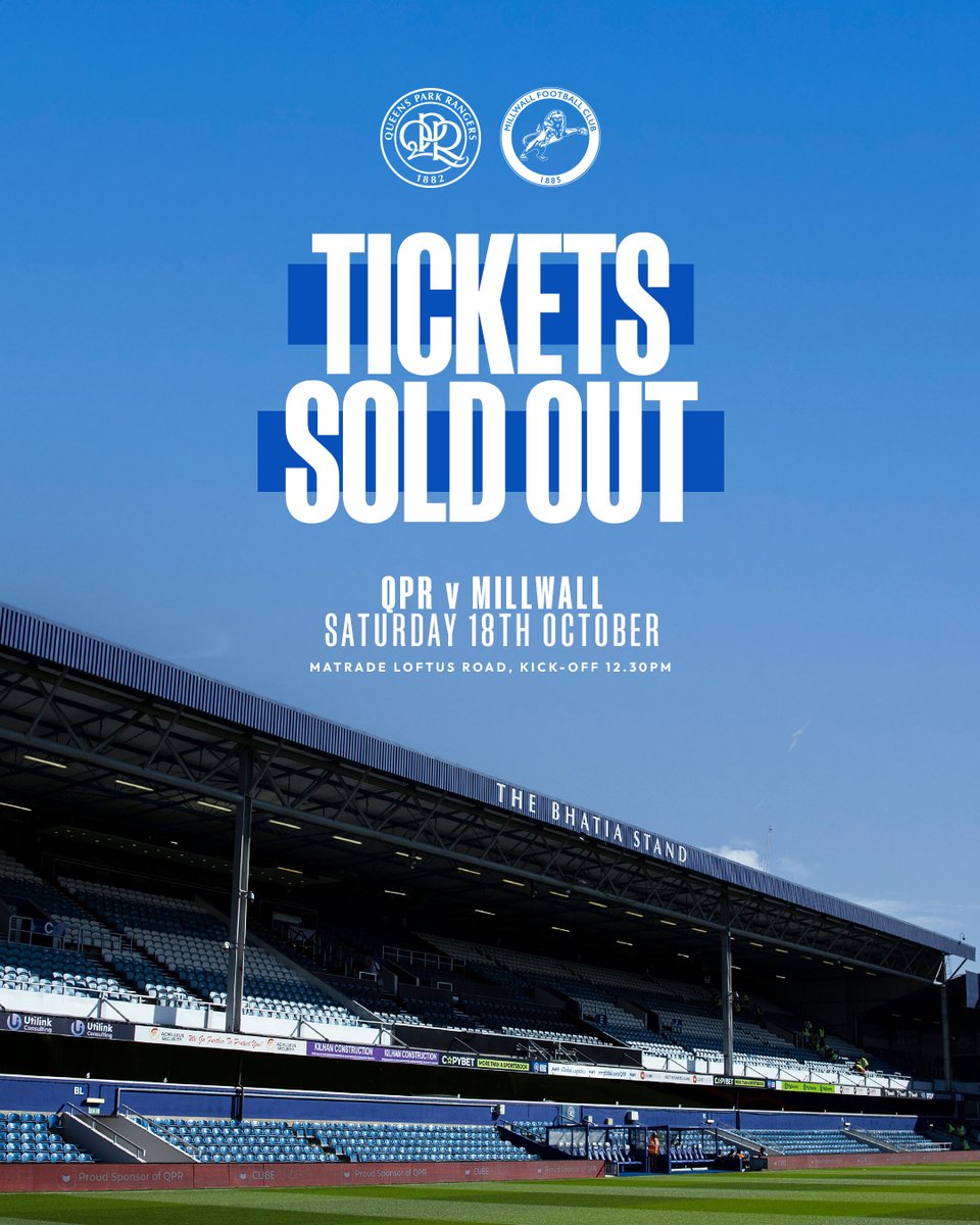 QPR's tweet image. Saturday is 𝗦𝗢𝗟𝗗 𝗢𝗨𝗧 😍