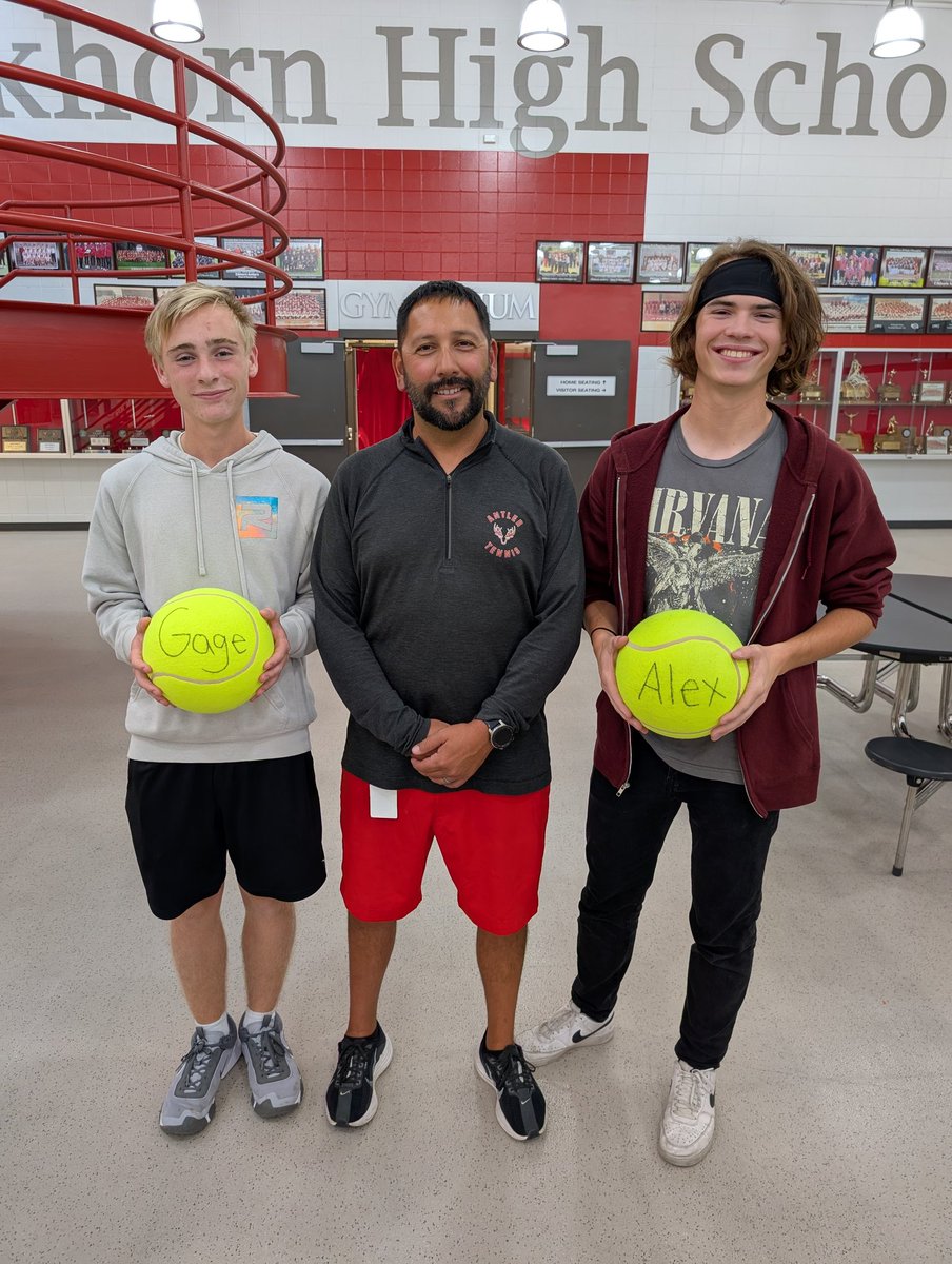 Two great seniors who will be sorely missed. #antlertennis