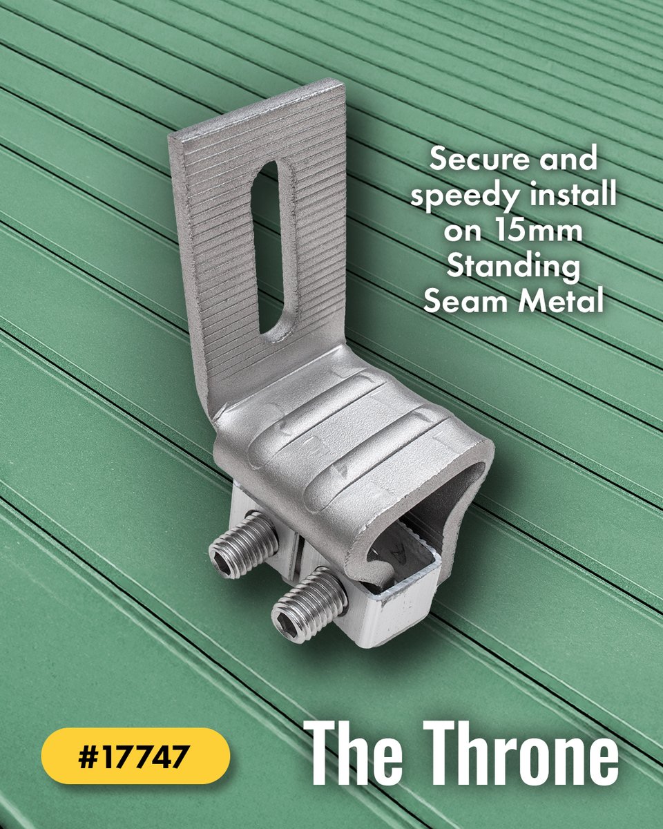 For metal roofs, QuickBOLT delivers:
-RibRider
-Throne
Fast installs, secure fit, and versatile design.