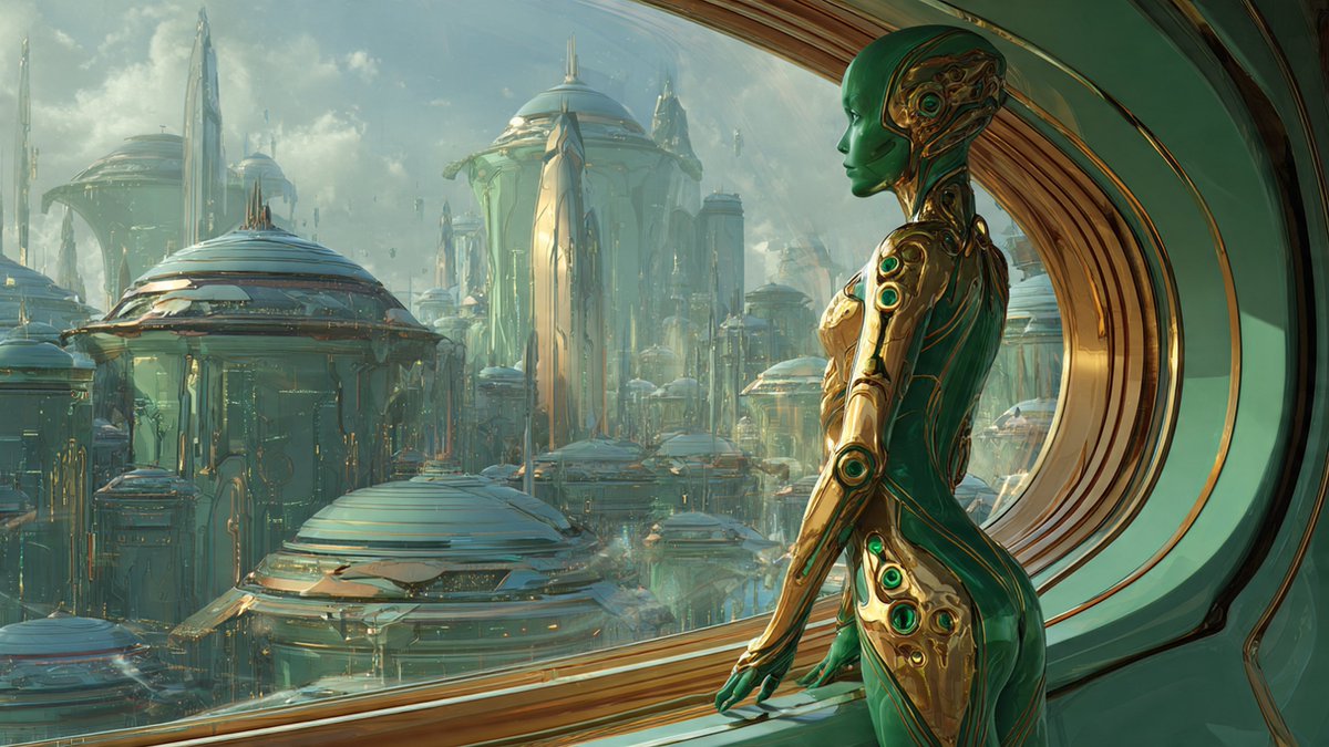 grokimageprac's tweet image. QT Alien Art