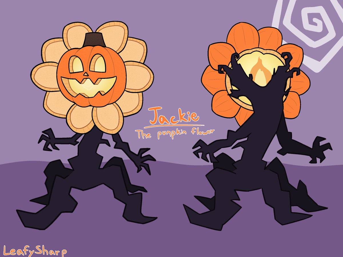 spooky pumpkin flower concept #pvz
ill refine the idea later but yall see the vision right?