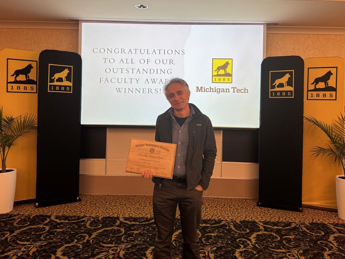 Let's congratulate Prof. Claudio Mazzoleni on his Distinguished Professor award!

While the official announcement came out in the spring, the honor was finally celebrated with a ceremony yesterday.
