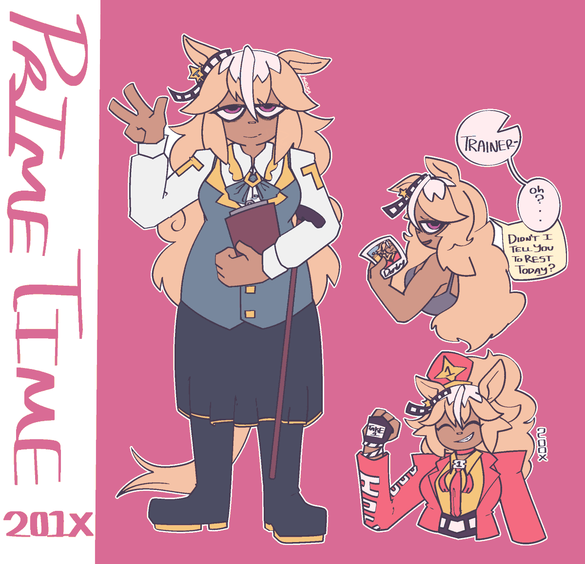 #umamusume trainer/uma oc her name is Prime Time