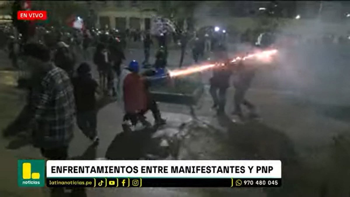 Terrible lo que esta pasando en la marcha "pacífica".