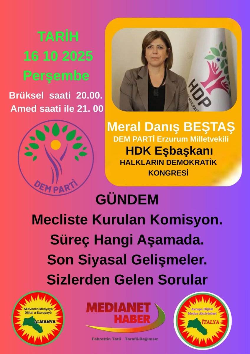 Bu akşam tüm Digital platformlarda                              TikTok,                                 Twitter,
YouTube,
Facebook,                      Instagram,                       Telegram dan canlı izleyebilirsiniz .