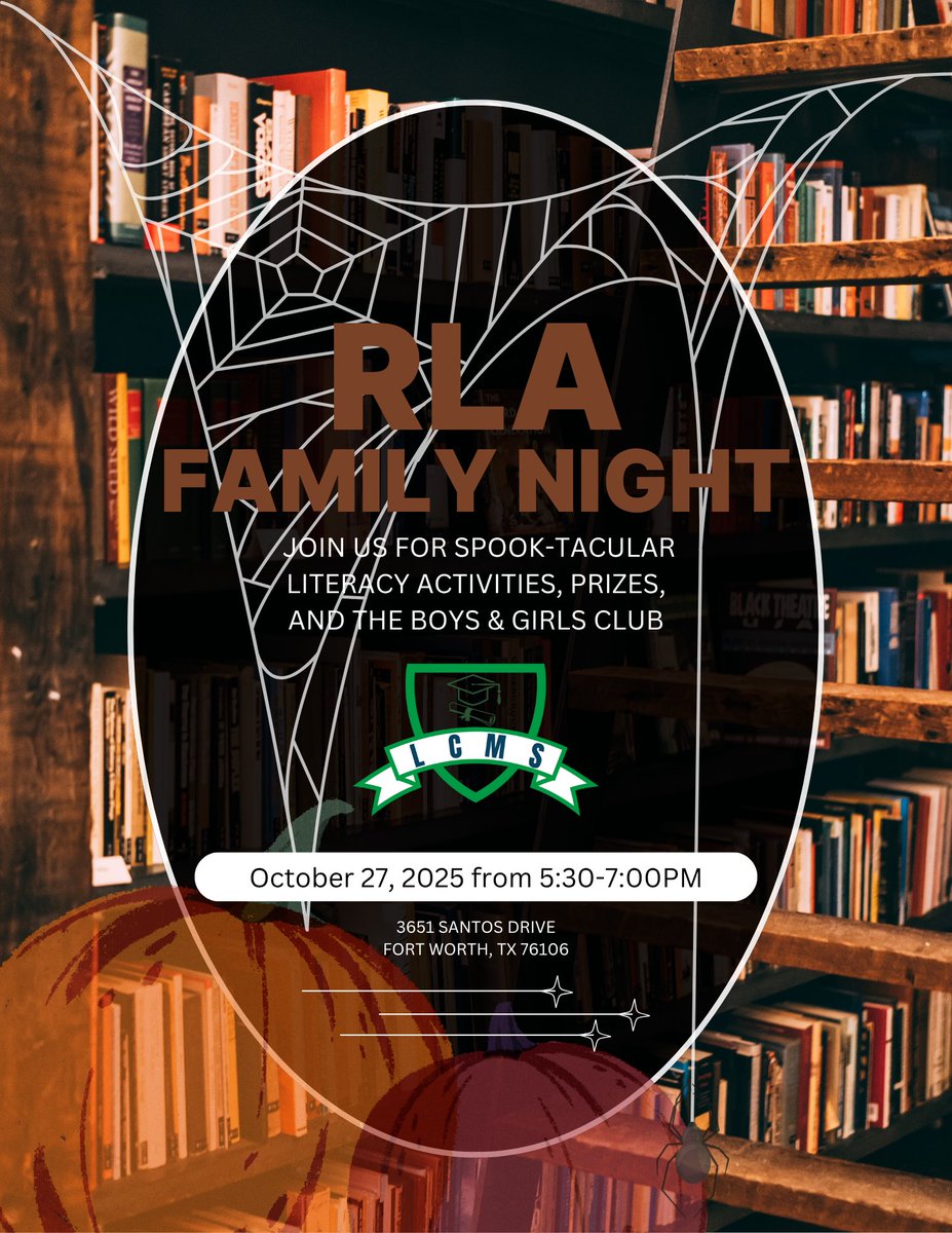 Two exciting events happening this month at LCMS! RLA Family Night &amp; Trunk or Treat! Join us at both events for fun, food (always), and the Boys &amp; Girls Club! #LWISD #PursuitofExcellence