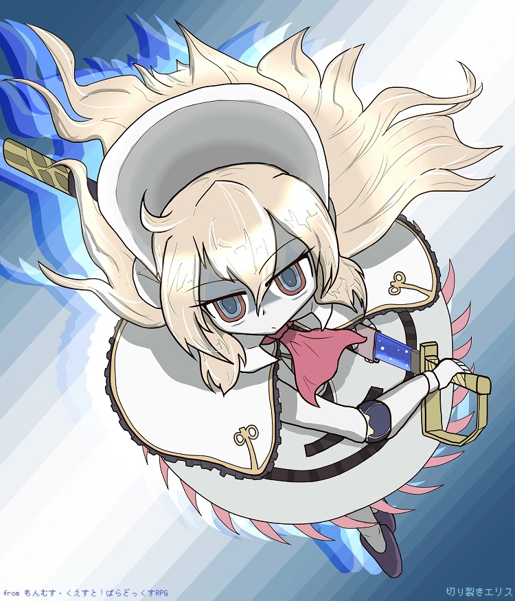 sanshita_ryut's tweet image. 今日の絵 もんぱらの切り裂きエリス
前々から描きたいと思ってたけど構図が浮かばなかったので先延ばししてたけど無事に降りて来たので形になった
召喚スキルでカットインが映るだけの存在だったのに女神ルートで正式に仲間に出来た時はめっちゃ嬉しかった
今ではうちのPTの立派なアタッカーです